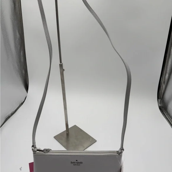 kate spade Light Gray Crossbody with Silver Glitter Base - Picture 3 of 11